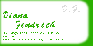 diana fendrich business card